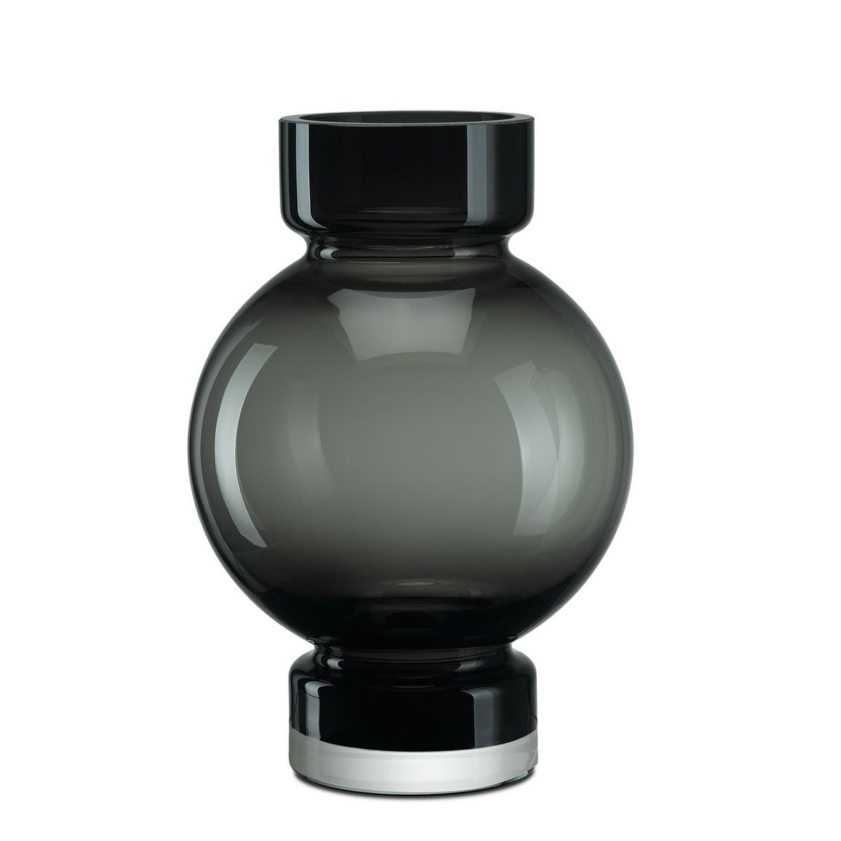 modern ball shaped luxury vase ORURO - 9mm thick glass