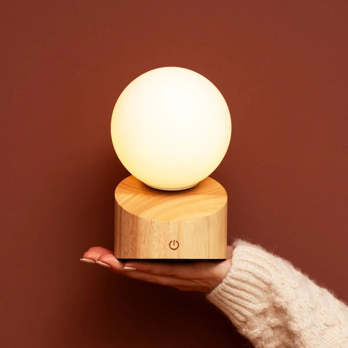 Morris Light Brown Rechargeable Lamp