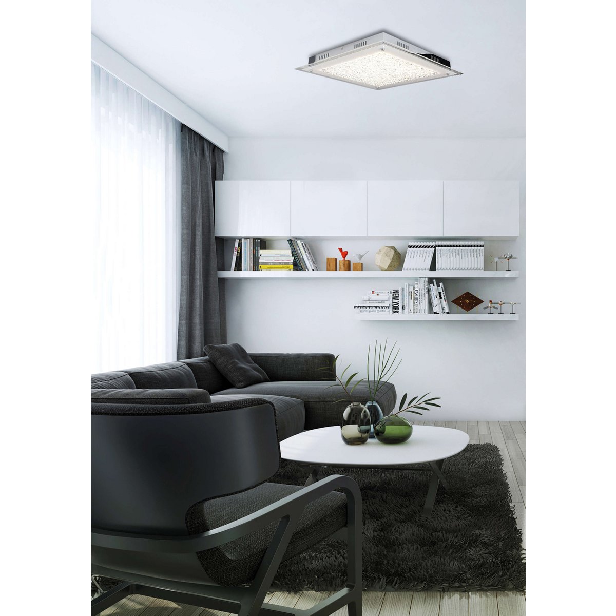 Taklampa LED "Glasgow" d:36cm