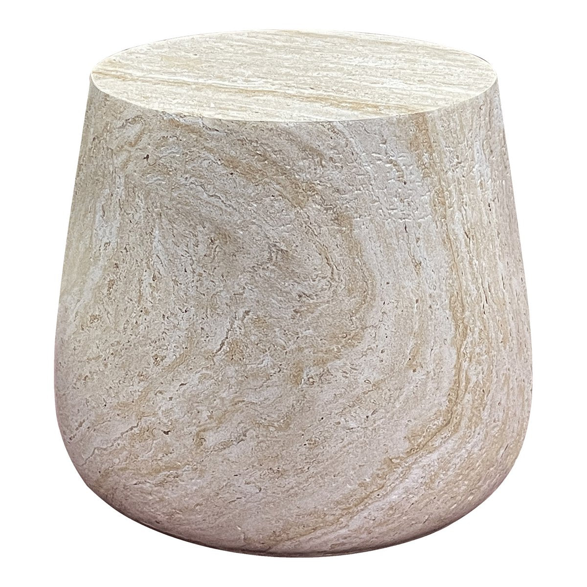 Bonn Side Table - Natural, Fiberclay, ø47.5x41 cm