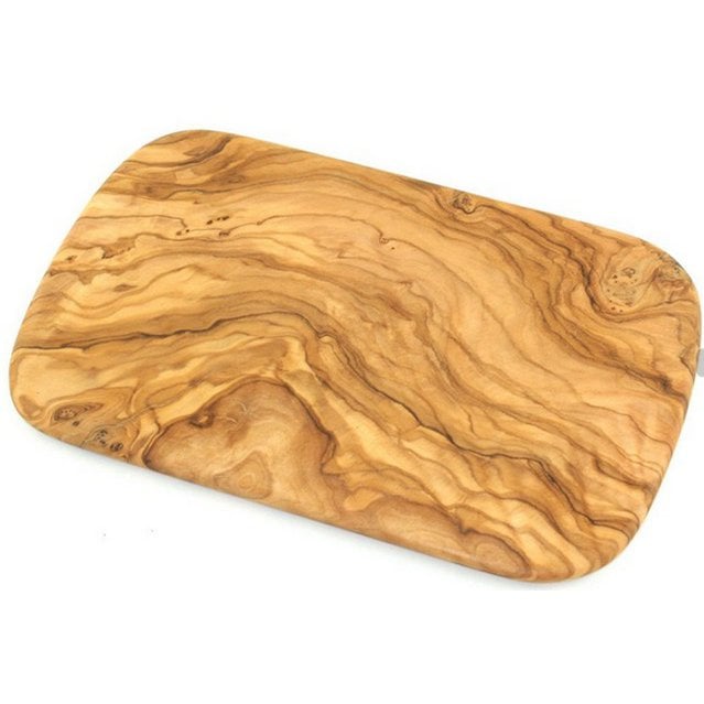 Set of 6 breakfast board approx. 22 x 14 cm made of olive wood