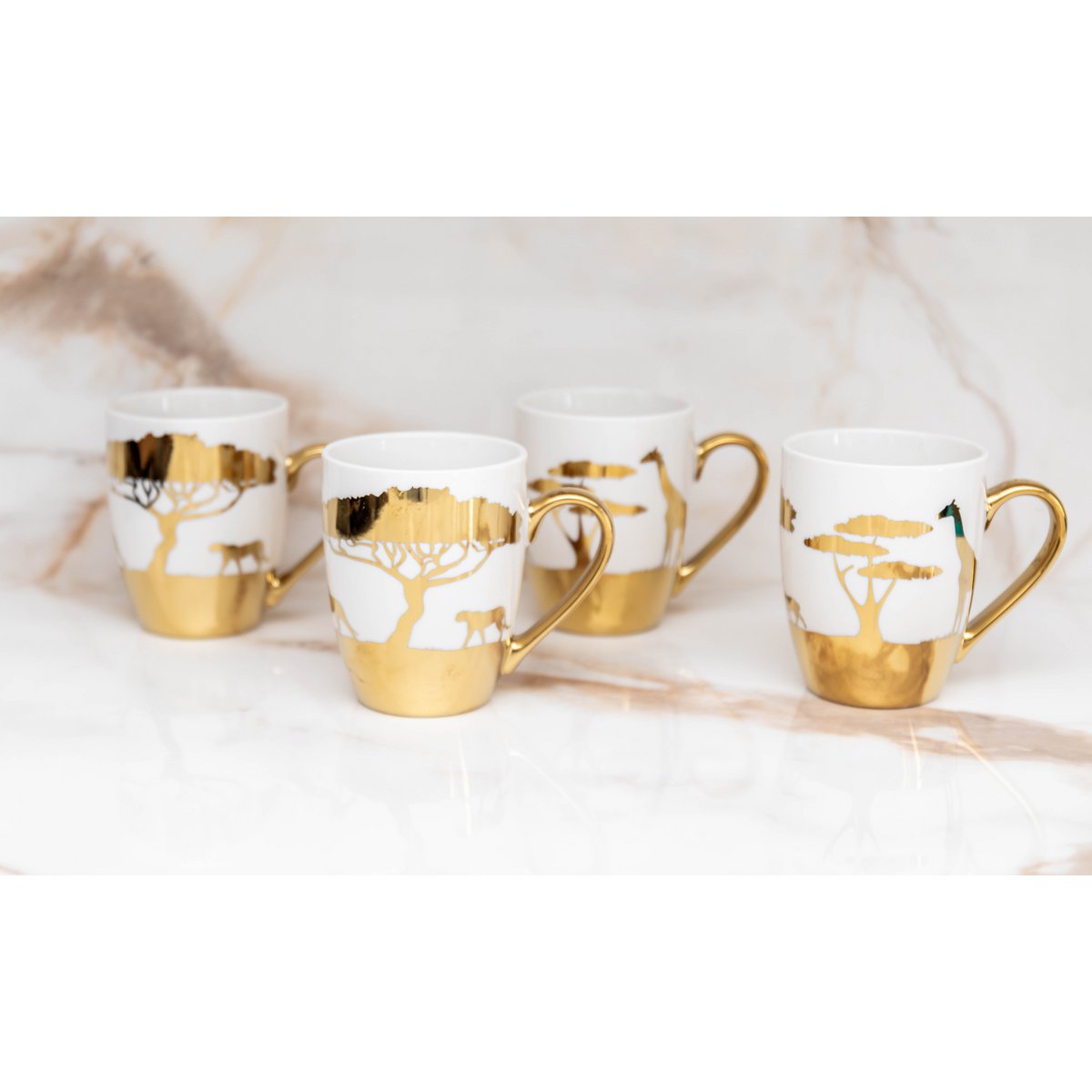 Golden mugs savannah - Lot of 4