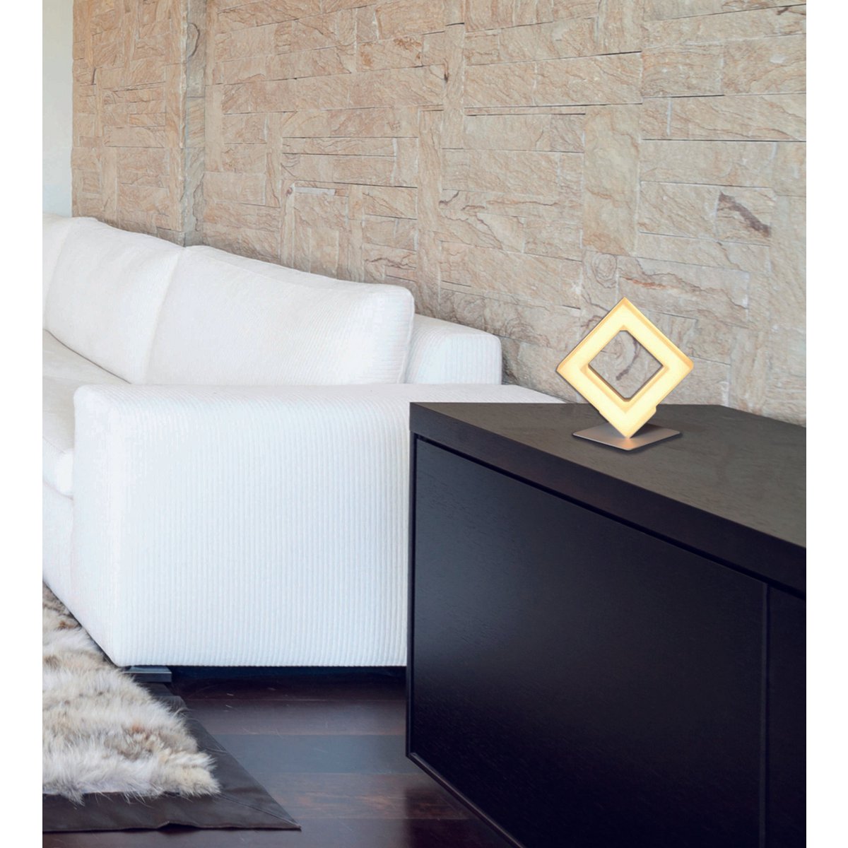 LED-bordslampa "Moggi" h:18cm