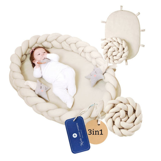 Braided Baby Nest 3 in 1 Ivory