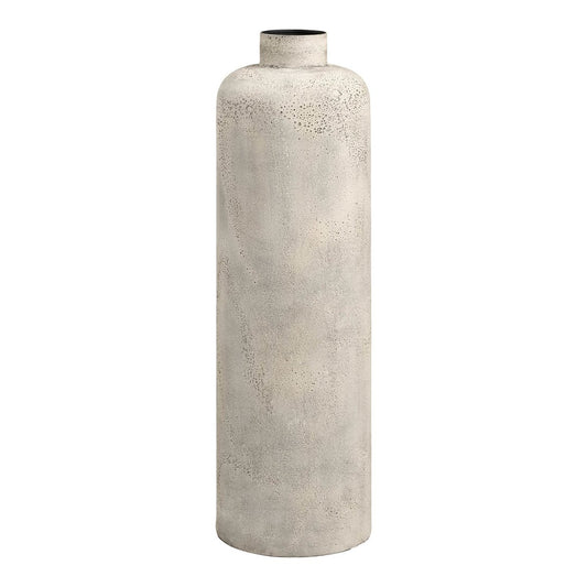 Hou Decorative pot, metal, antique beige, ø24x78,5 cm