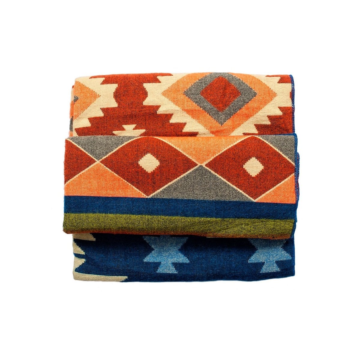 Ecuadorian alpaca blanket | native blanket | Quilotoa Blue
