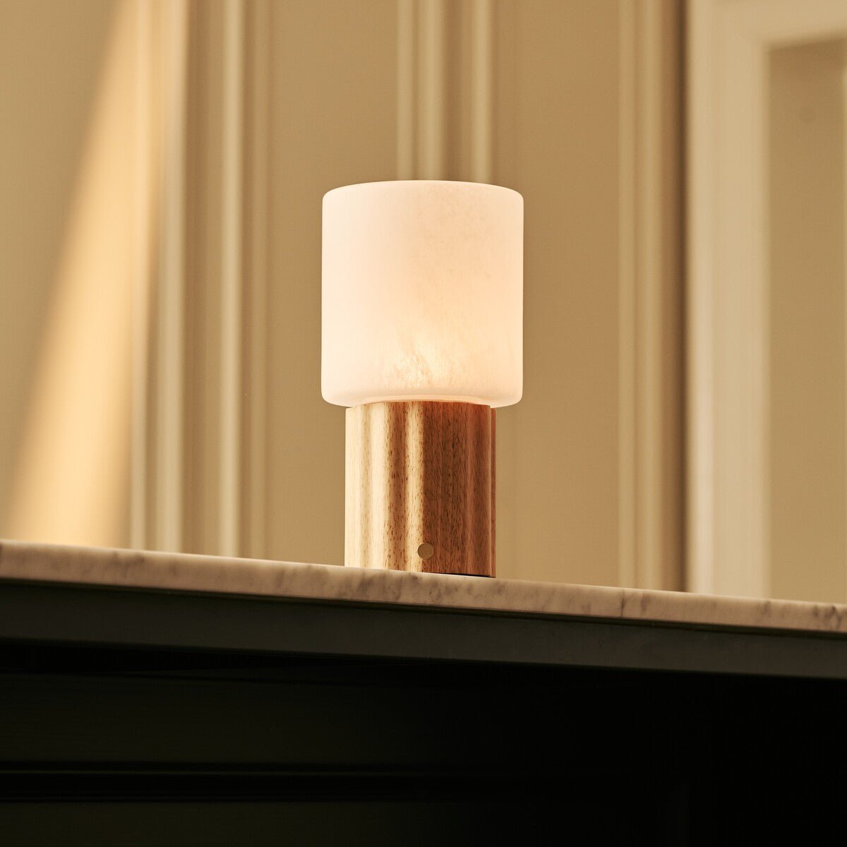 Frank Light Brown Rechargeable Table Lamp