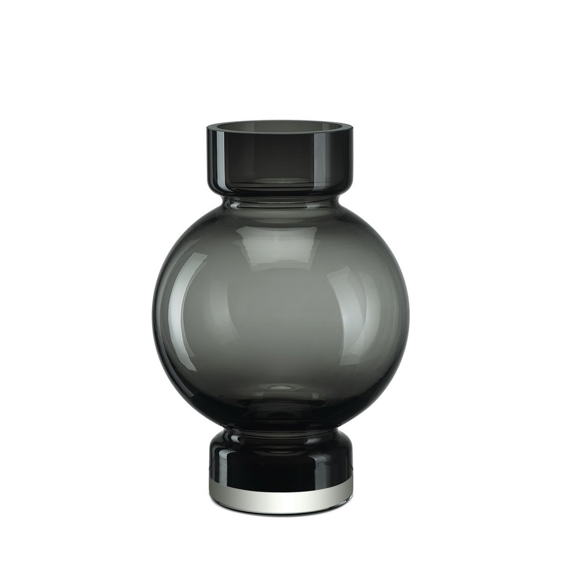 modern ball shaped luxury vase ORURO - 9mm thick glass