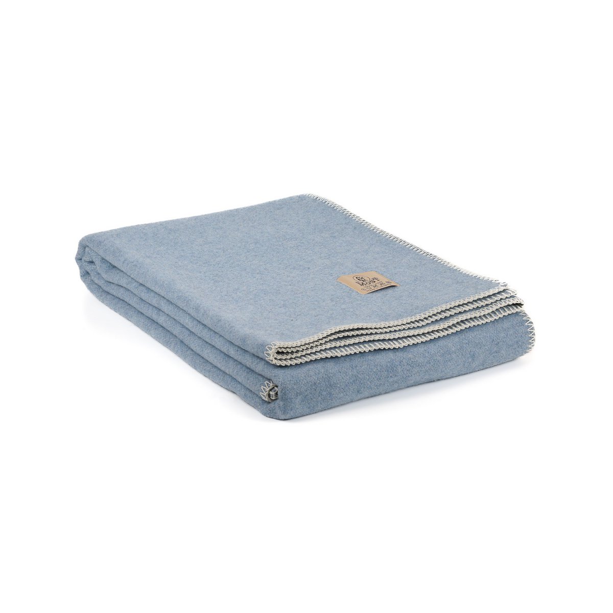 Soft Cashmere & Merino wool blanket LUMA SOFT single - blue