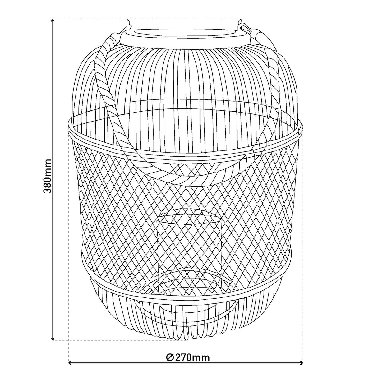 LED decol light "Korbinian" H: 38 cm