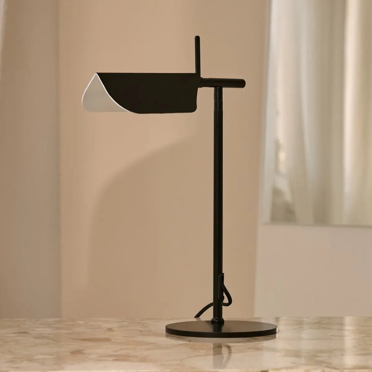 Marcello Black Metal Dresser Lamp