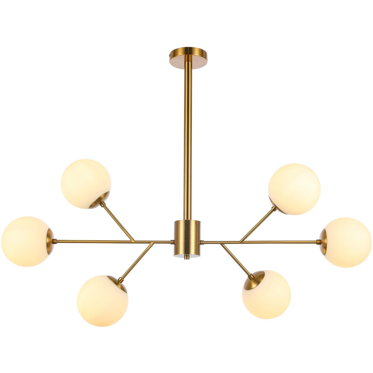 Hanging lamp Amy White Gold