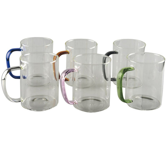 420ml color mugs - set of 6