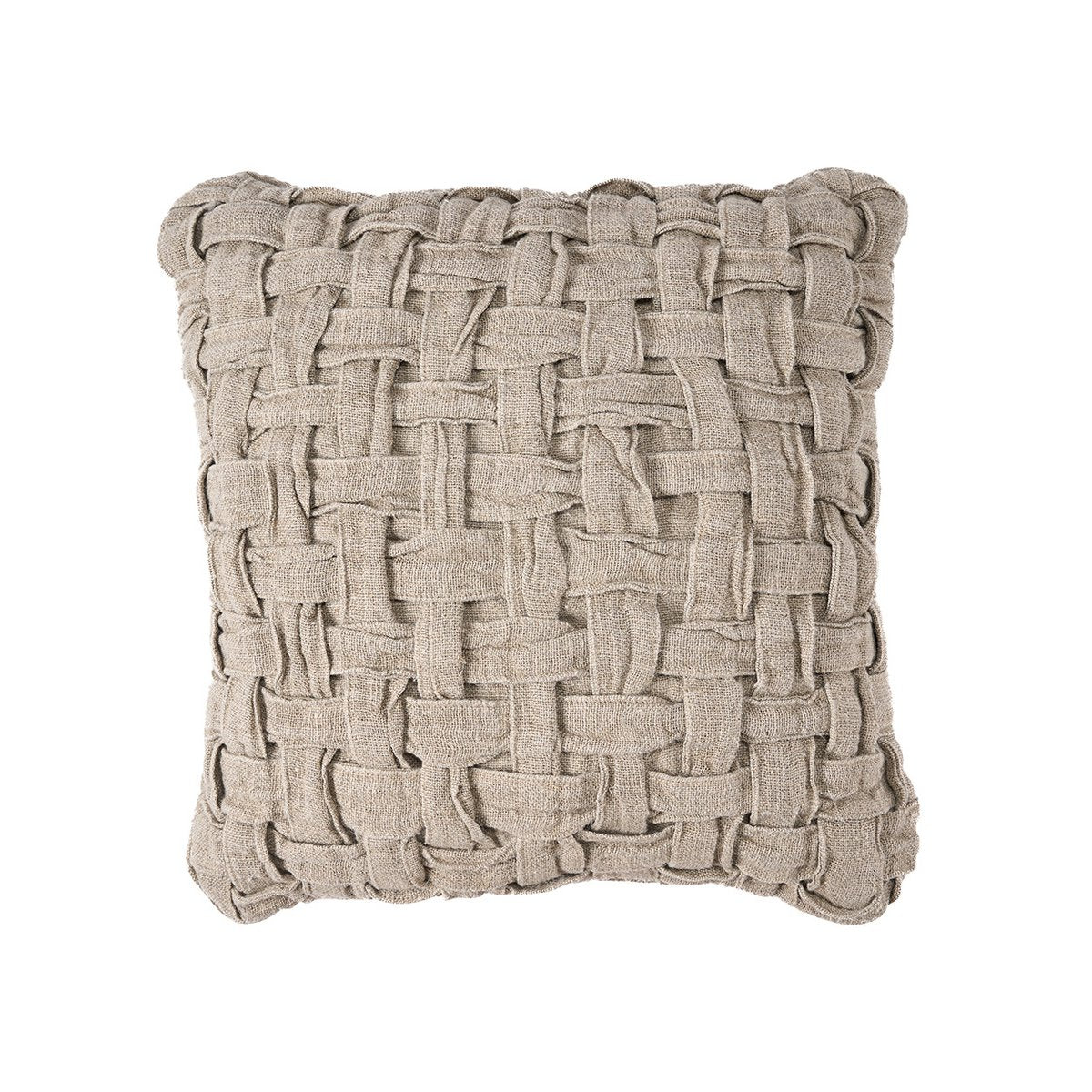 The Linen Crosier Cushion Cover - Natural