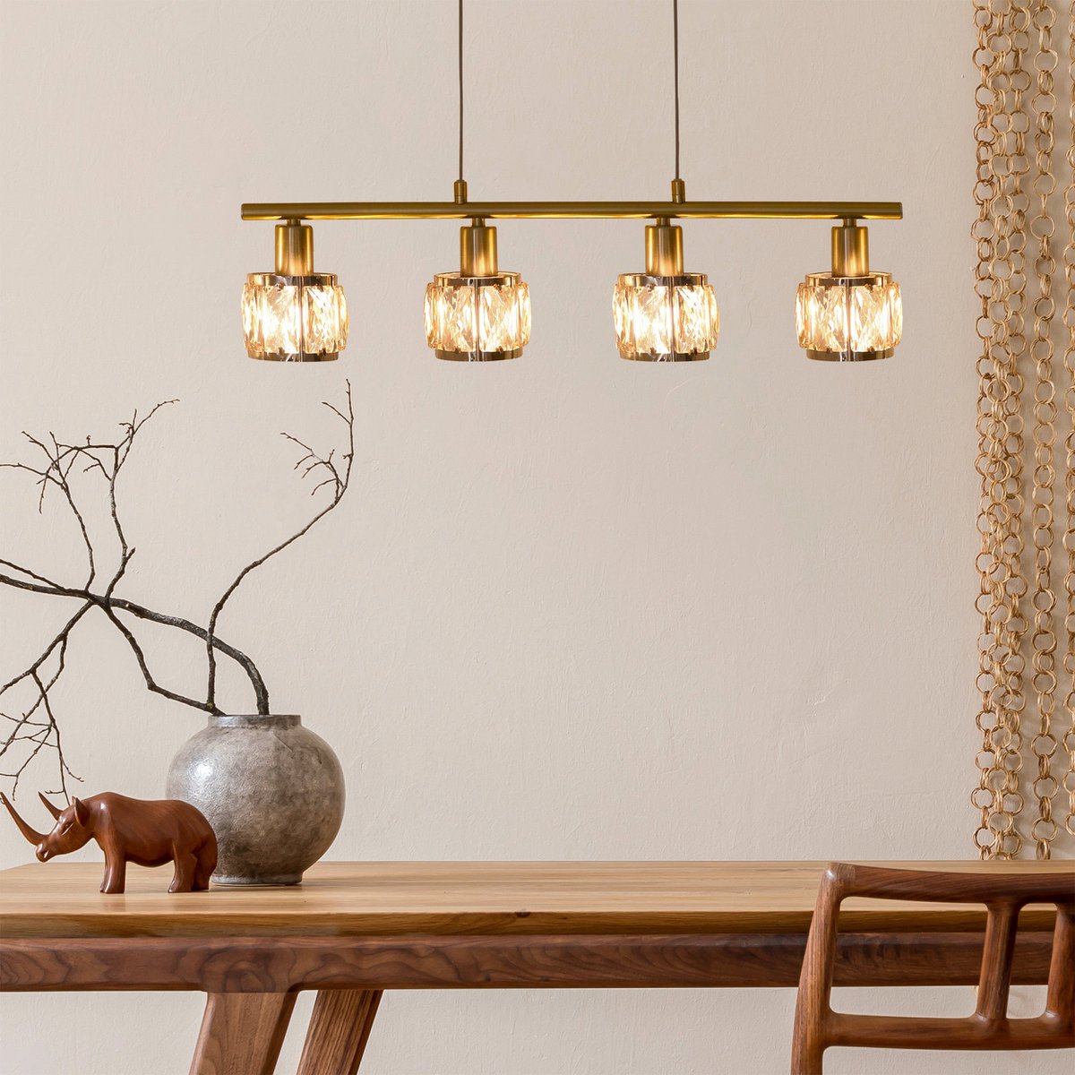 LED balancing pendant light "Josefa" E14 filament