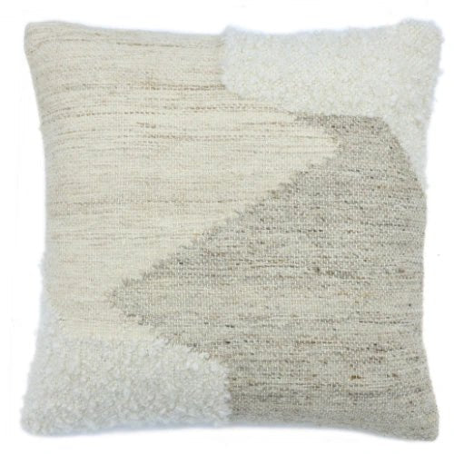 Urbane Hide – Beige Crème Kuddfodral i Ullmix, 45×45cm