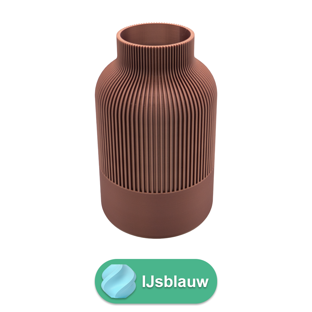 Rillo 3D vase - 3D printed vase - Sustainable PLA - Suitable for artificial flowers