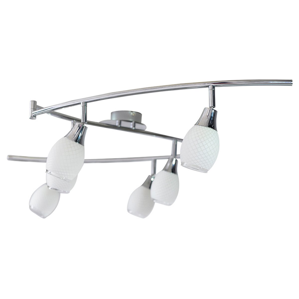 6 LED-vägg- och takskenor "Rome"