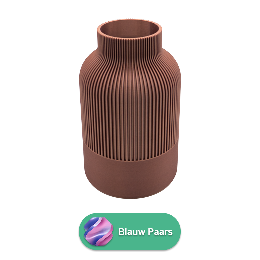 Rillo 3D vase - 3D printed vase - Sustainable PLA - Suitable for artificial flowers