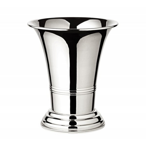 EDZARD flower pot flower pot vase Tromba heavy silver plated, height 20 cm, diameter 17 cm