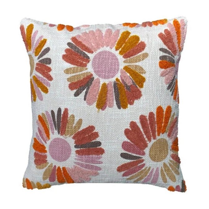 Luna Bloom Tufted – Cushion Cover / Kussenhoes – Warm-Tone Pattern – 45×45 cm – Urbane Hide