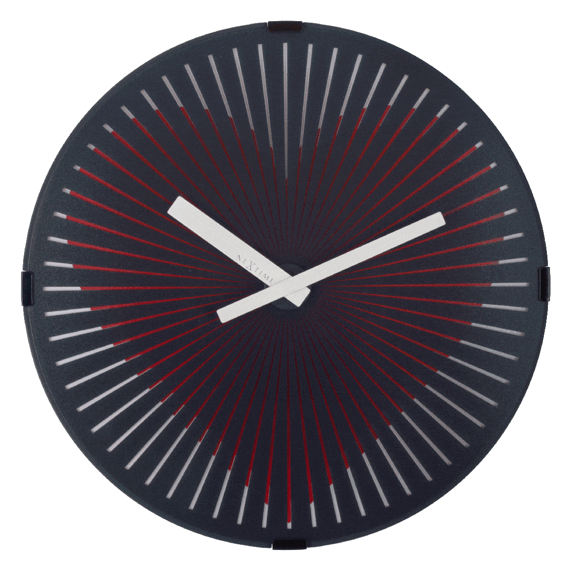 Wall clock- 30 cm - Plastic - Motion clock- 'Motion Heart - Red'
