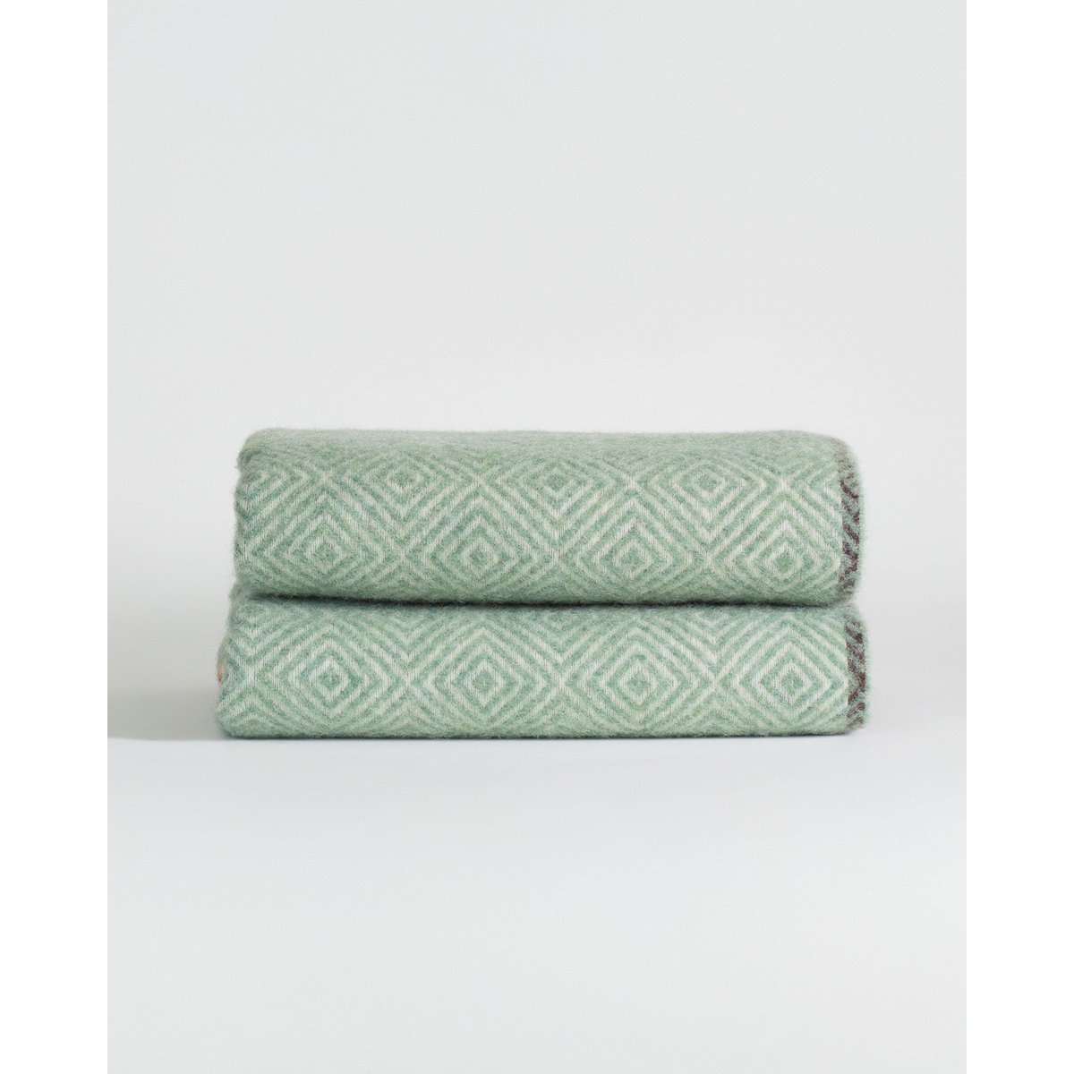 Wool Throw Blanket VENEZIA Mint