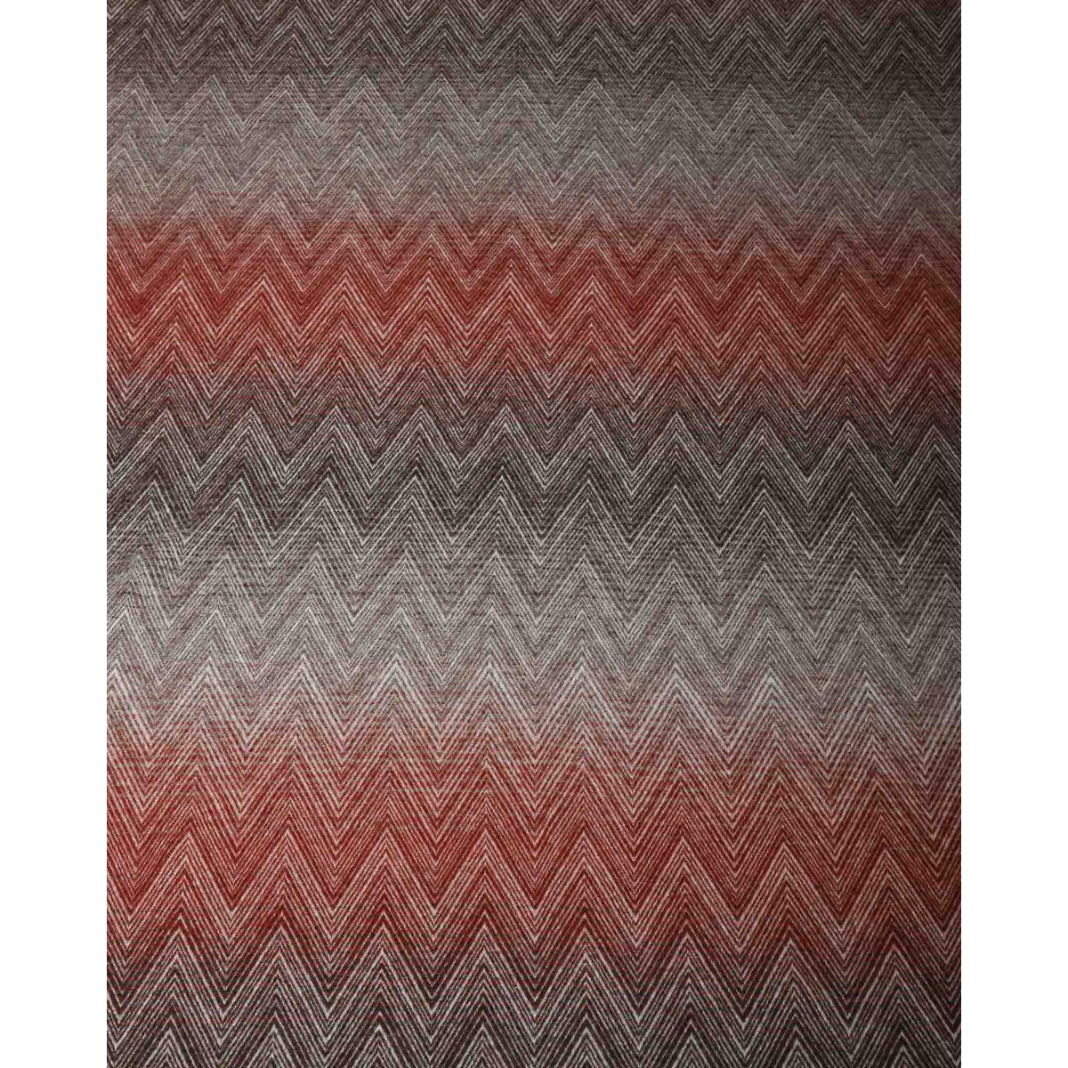 Wool Throw Blanket MANORIA Alba - multicolored red