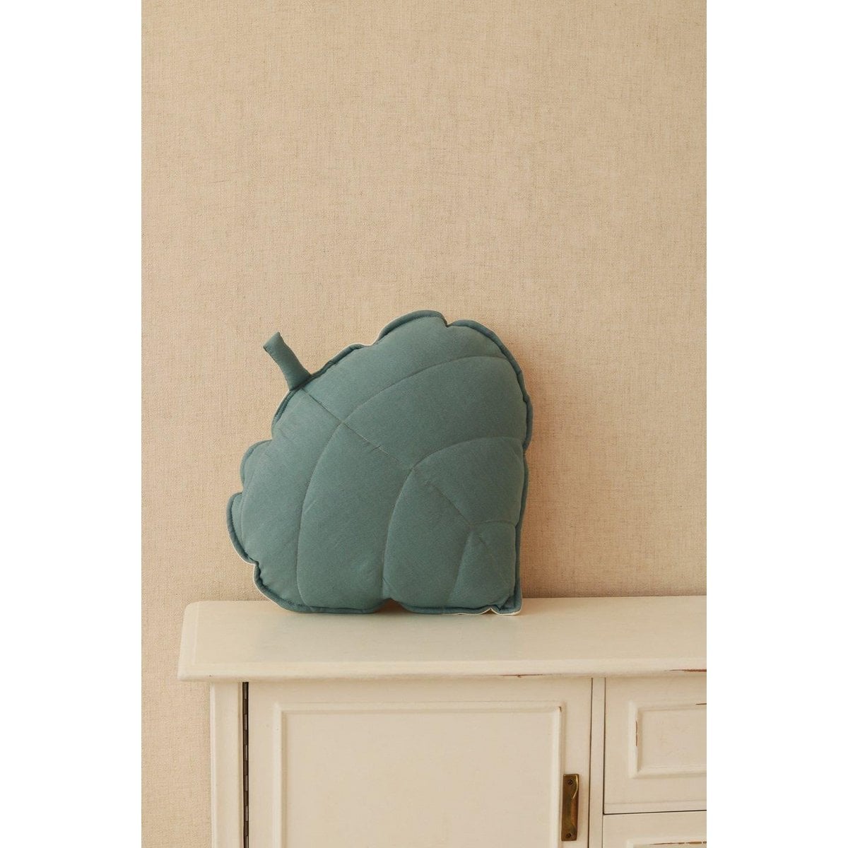 “Eye of the Sea” Linen Leaf Pillow