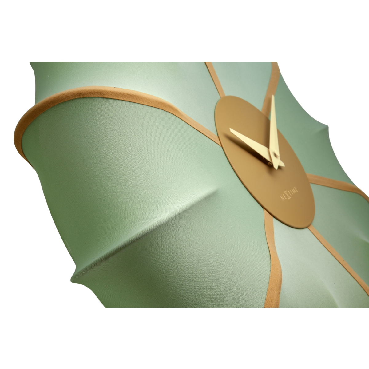 Wall clock 50cm-Silent-Fabric/Metal-NeXtime 'Ultimo'