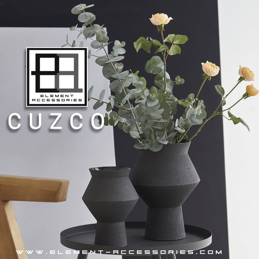 ojämn kantig rund vas i keramik, CUZCO 20ZW