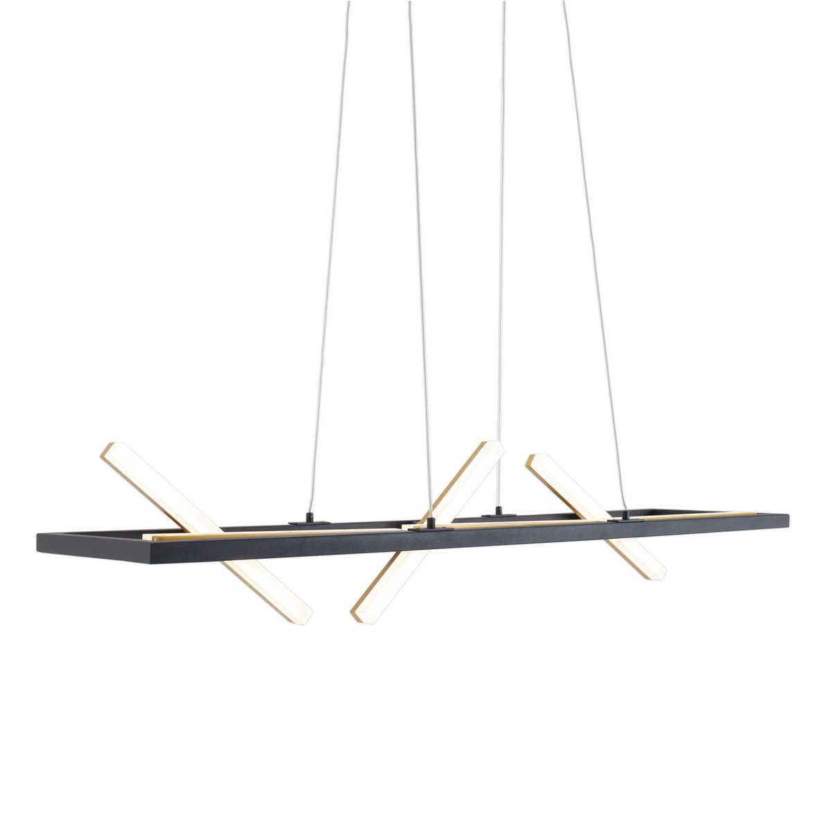 LED pendant light "Cadice" l: 100cm gold