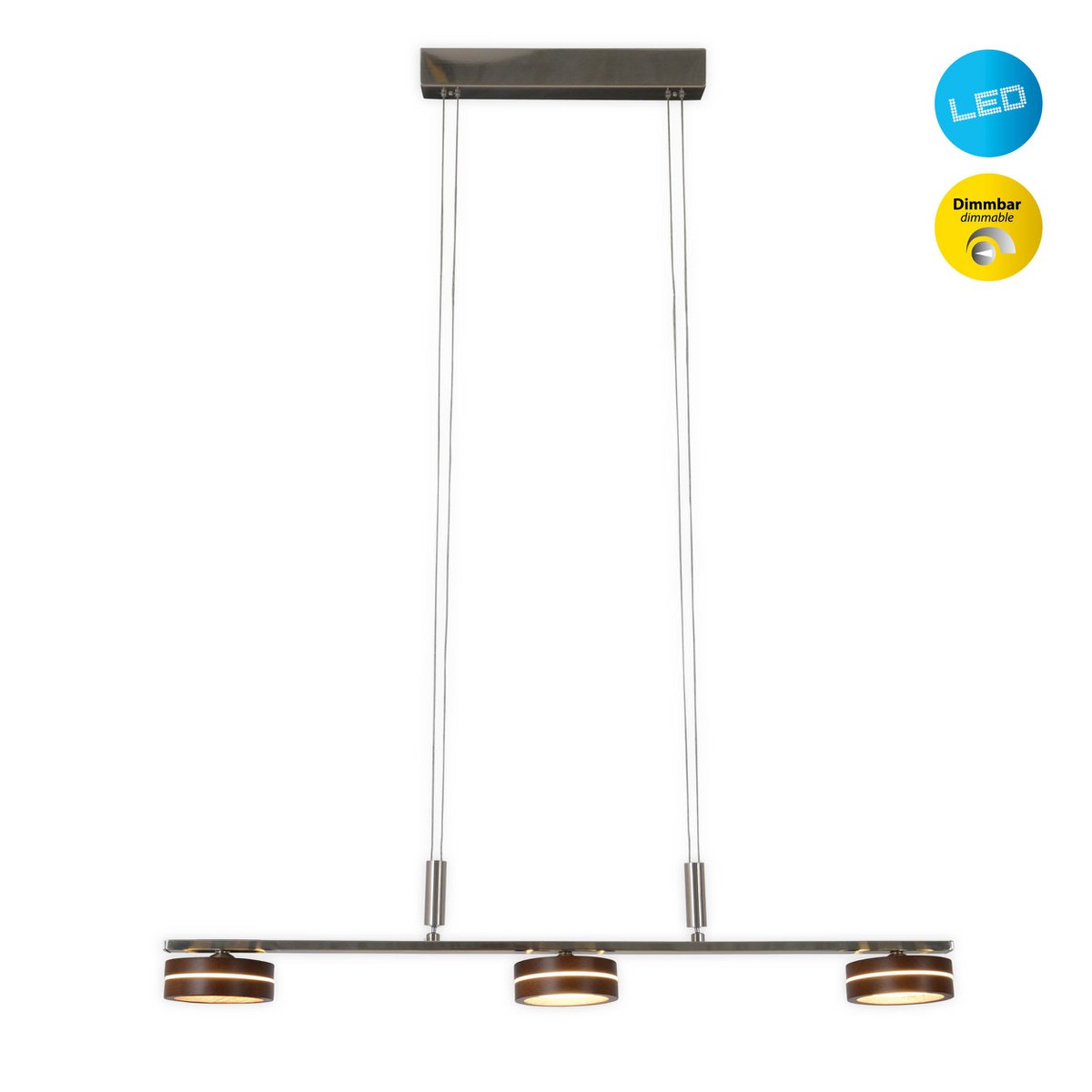 LED triple pendant light "Triberg"