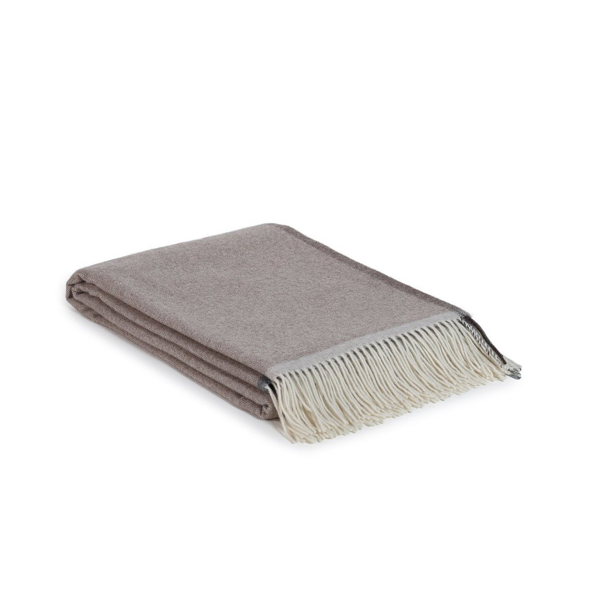 Merino/cashmere Throw Blanket MILANO - brown
