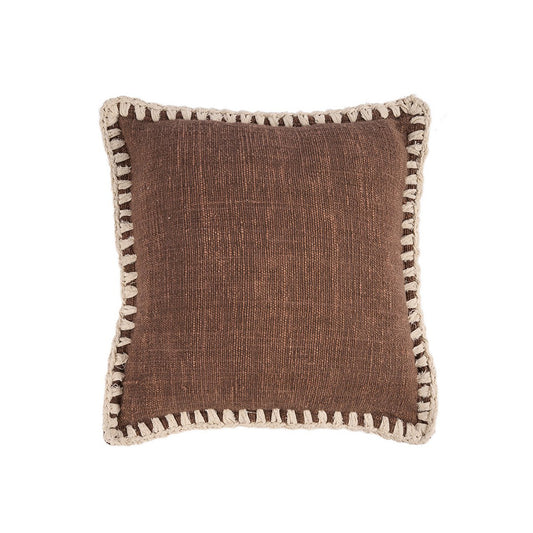 Kuddfodral Espresso Edge – brunvit