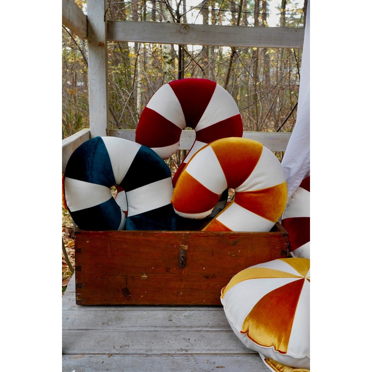 “Gold Lollipop” Patchwork Pillow