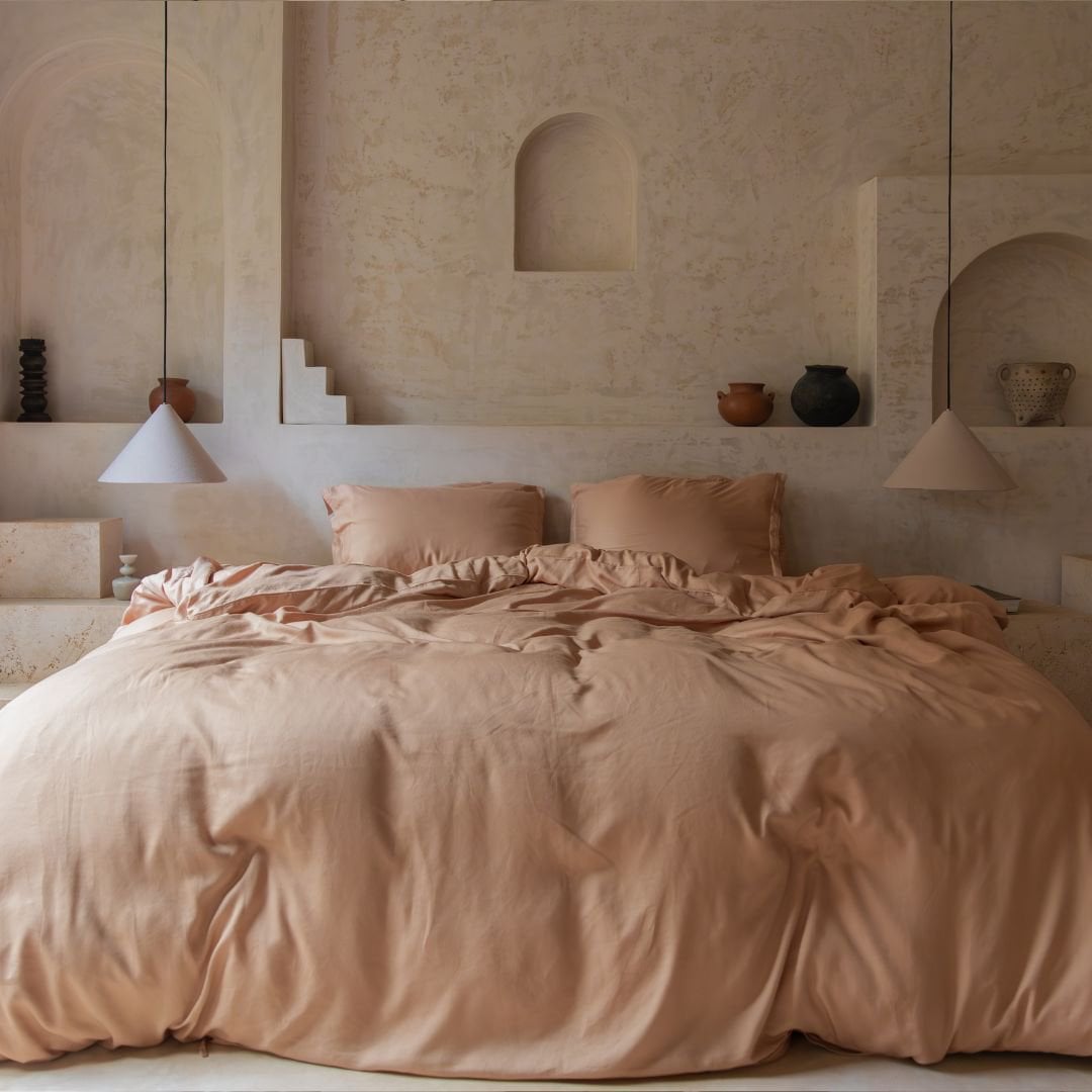 TENCEL™ - Twill Duvet Cover Peach