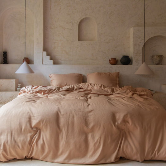 TENCEL™ - Twill Duvet Cover Peach