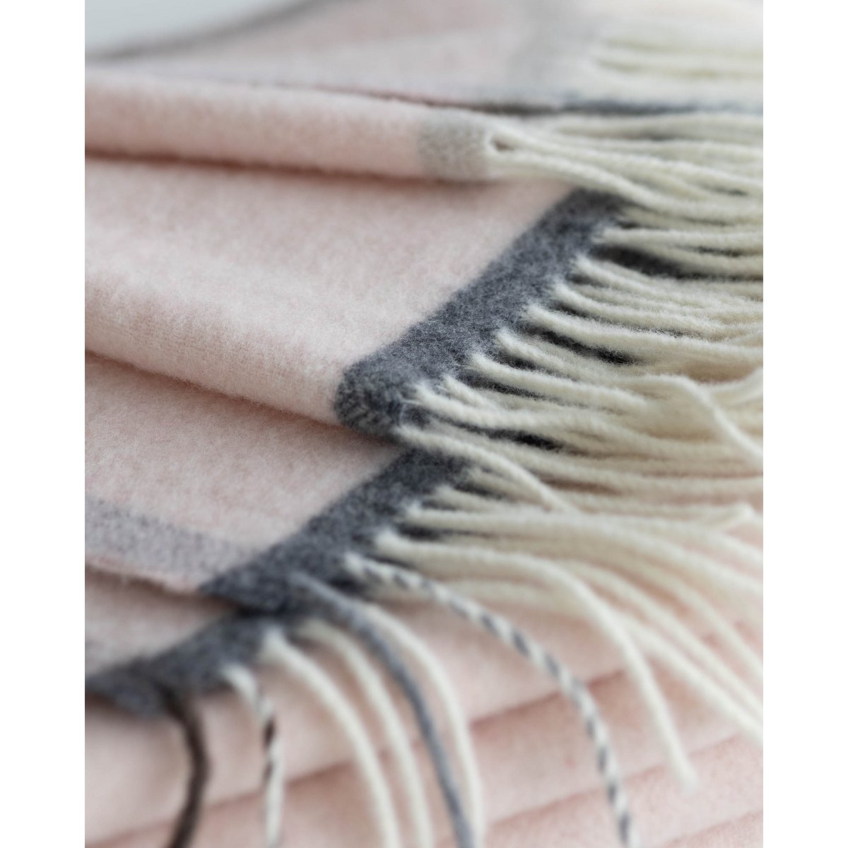 Merino/cashmere Throw Blanket MILANO Rosa Orlo