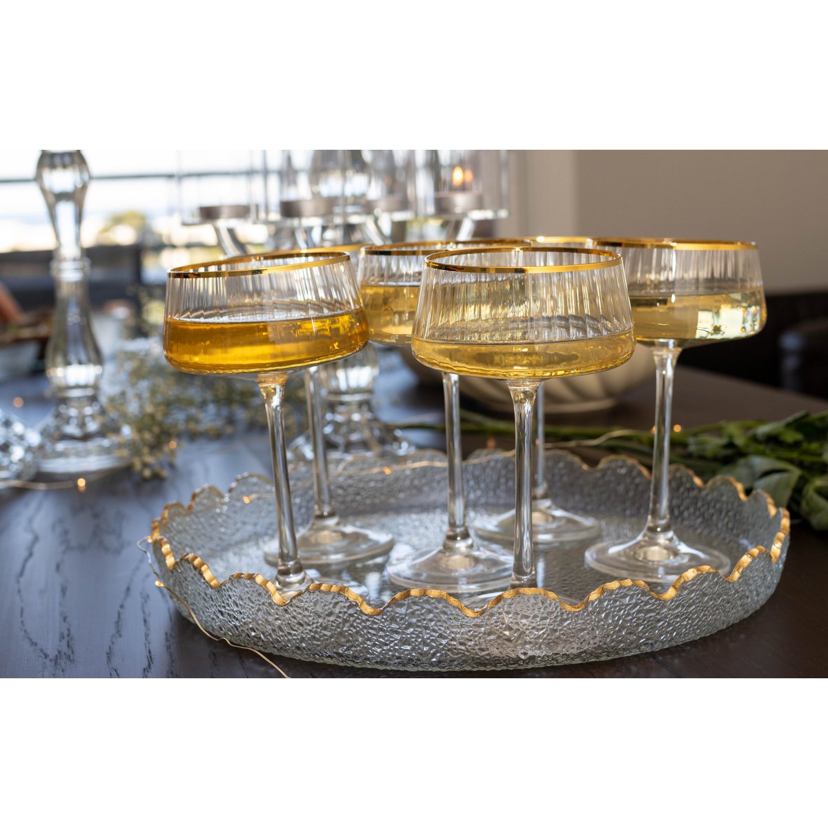 33x33x4cm glass round edge in glass