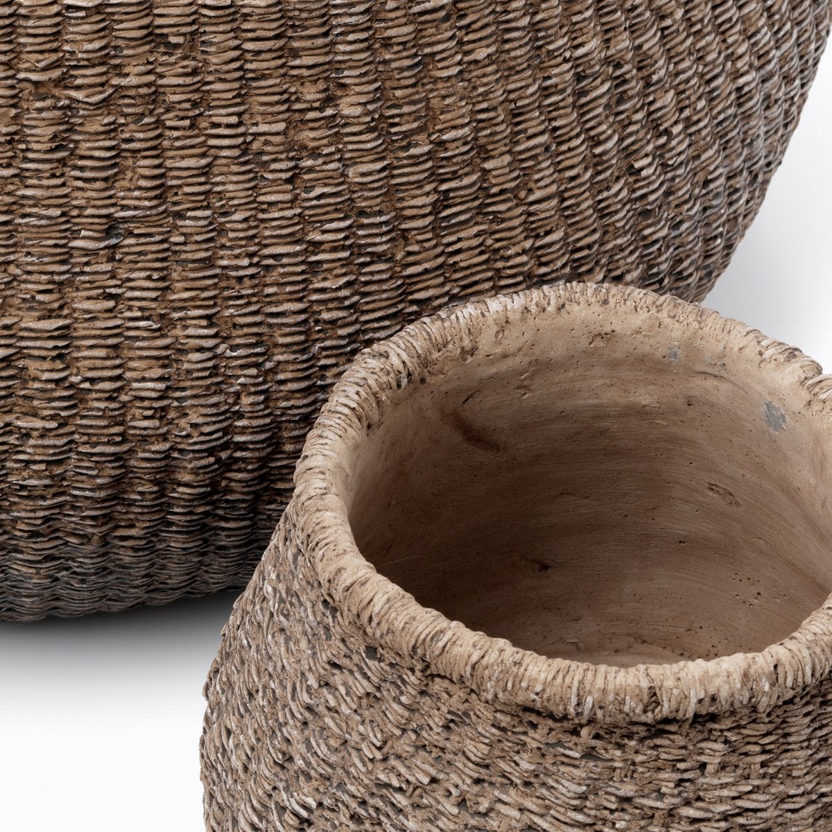 The Faux-Puff Planter - Brown - L