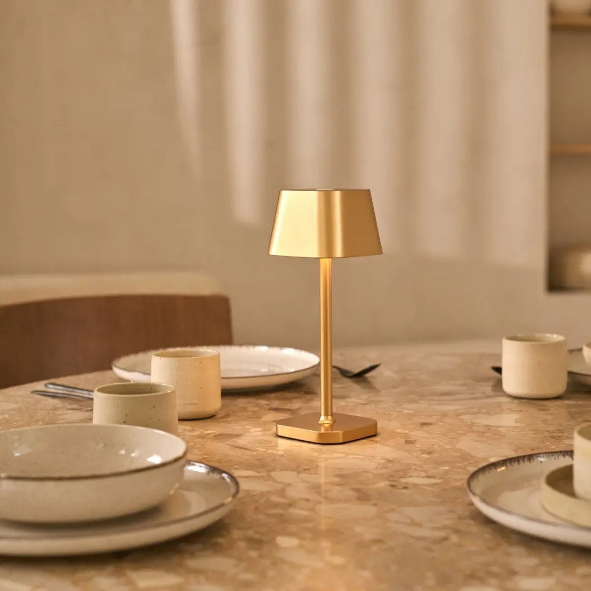 Ava Gold Rechargeable Table Lamp