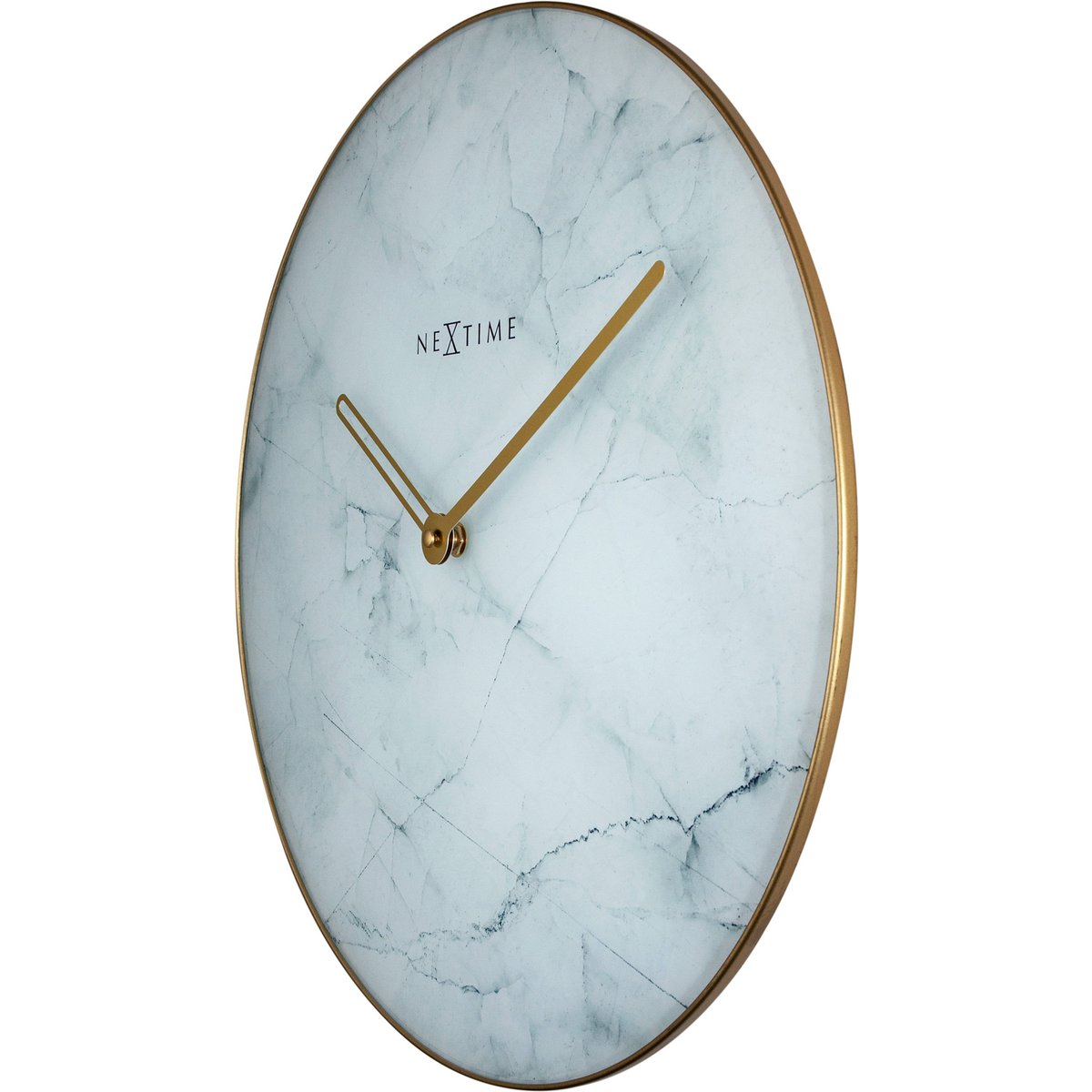 Wall clock - 40 cm - Glass / Metal - 'Marble'