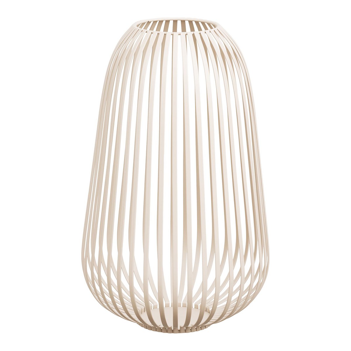 Stoense Lantern, metal, beige, ø24,5x40 cm