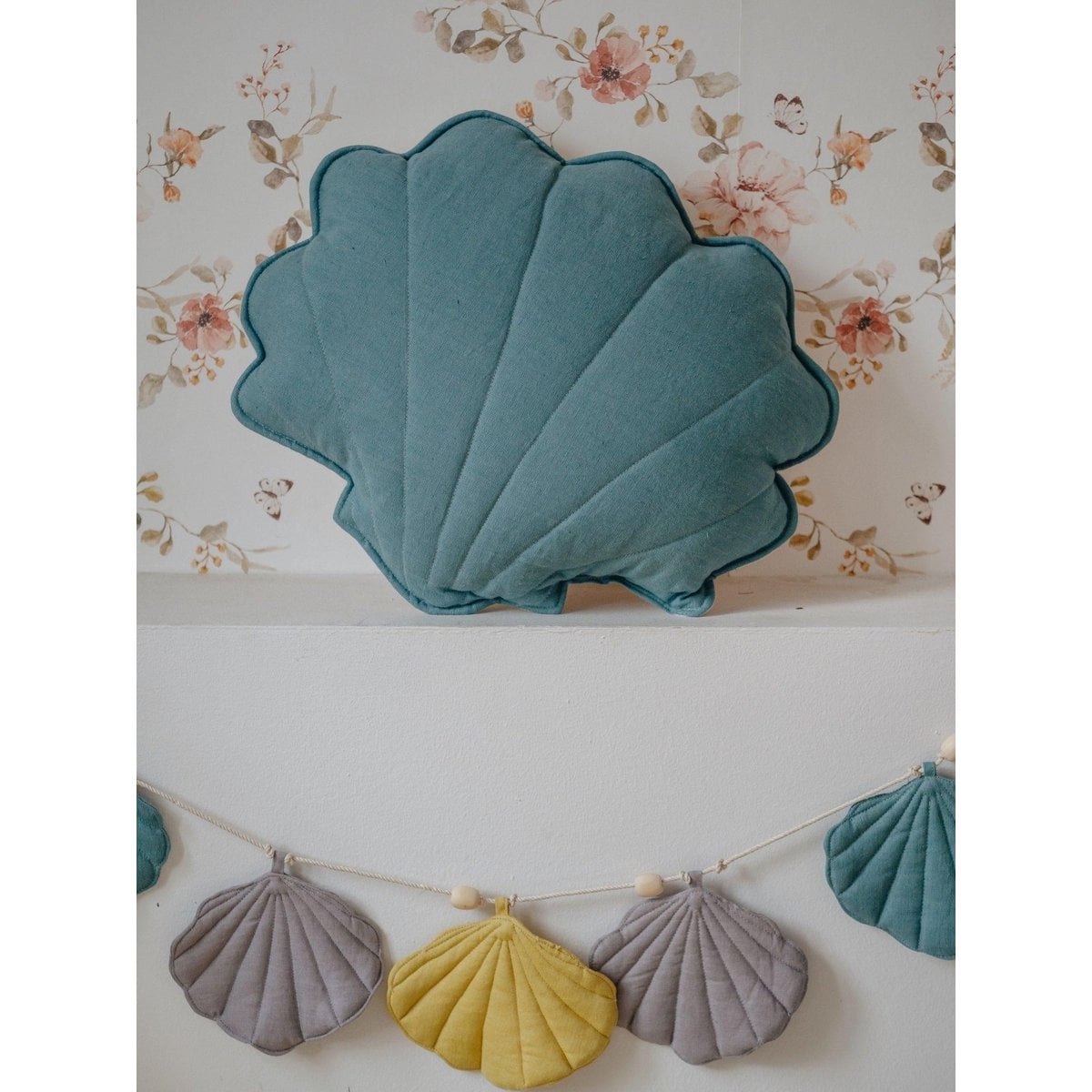 “Eye of the Sea” Linen Shell Pillow