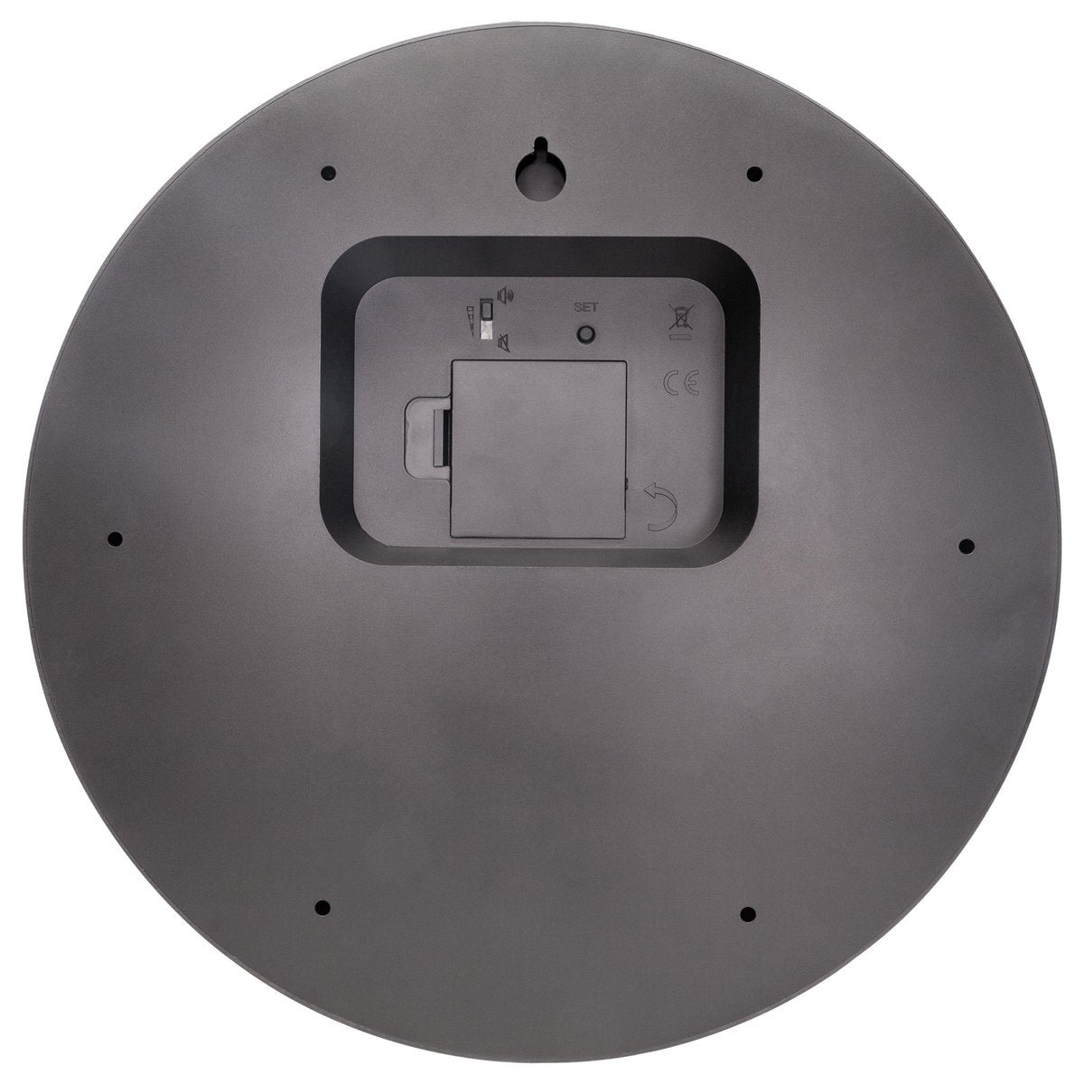 Wall clock 30cmØ - Plastic - Black - Cuckoo - NeXtime 'Vanity Cuckoo'