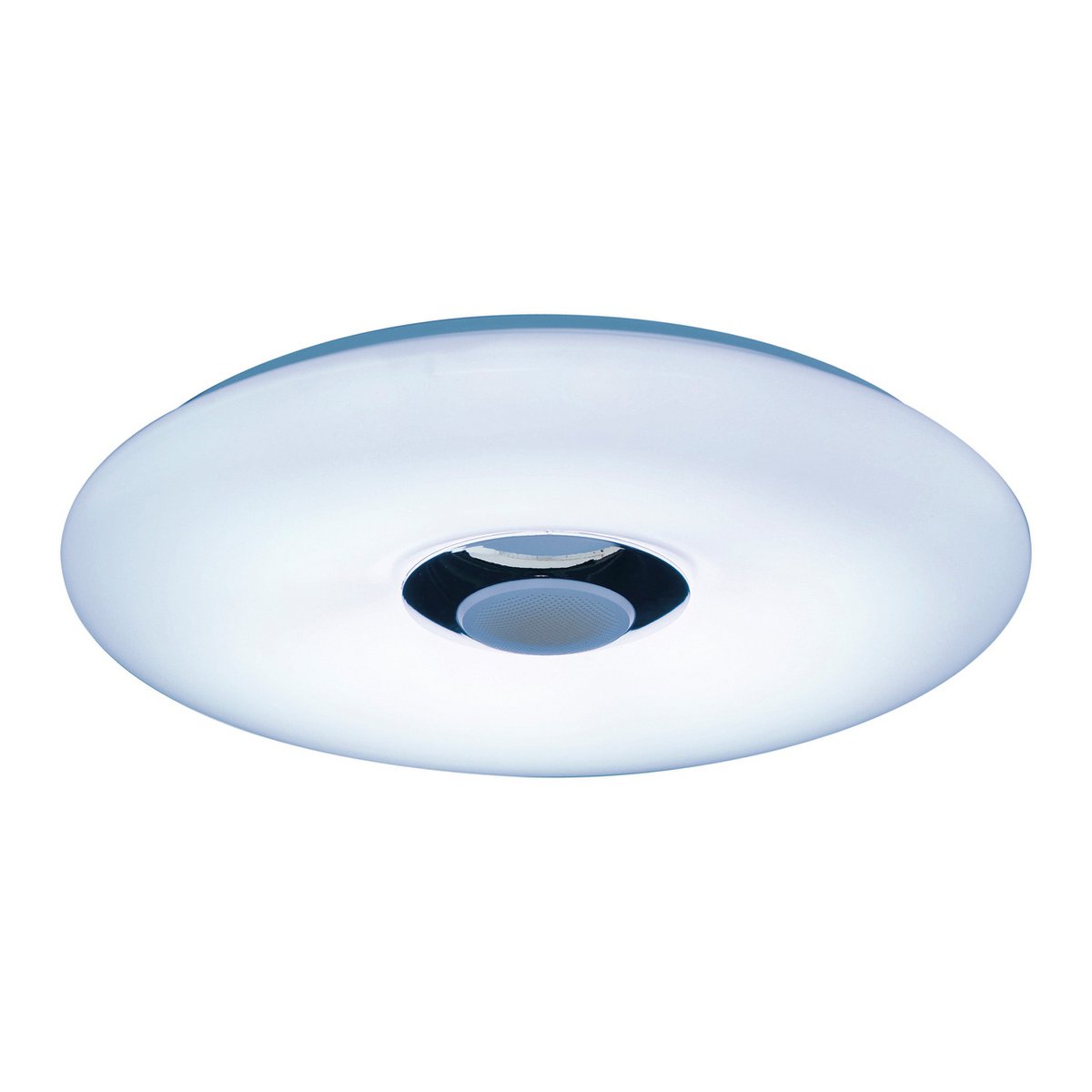 LED ceiling light "Nashville" Ø 40cm, many functions, made of metal and plastic, white, with integrated LEDs, lighting for living rooms, hallway or office