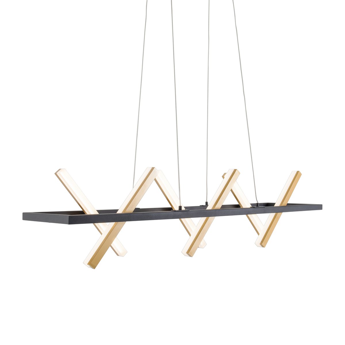 LED pendant light "Cadice" l: 100cm gold