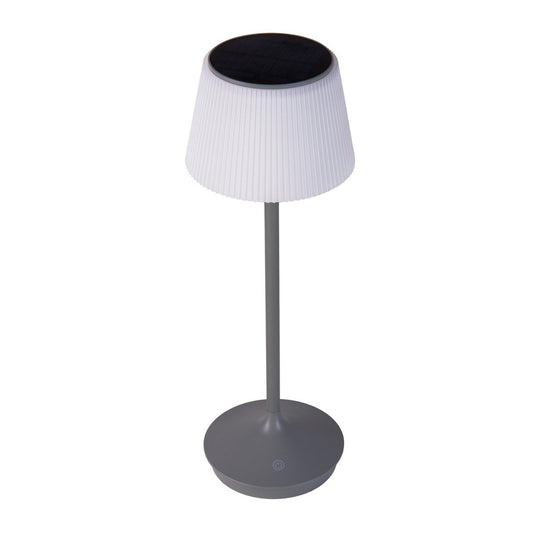LED-lampa "EMMI" för utomhus- och inomhusbruk, bordslampa av metall och plast, med fast monterade LED-lampor, LED-bordslampa för balkong, terrass, trädgård, vardagsrum, vinterträdgård, ca 38 cm hög