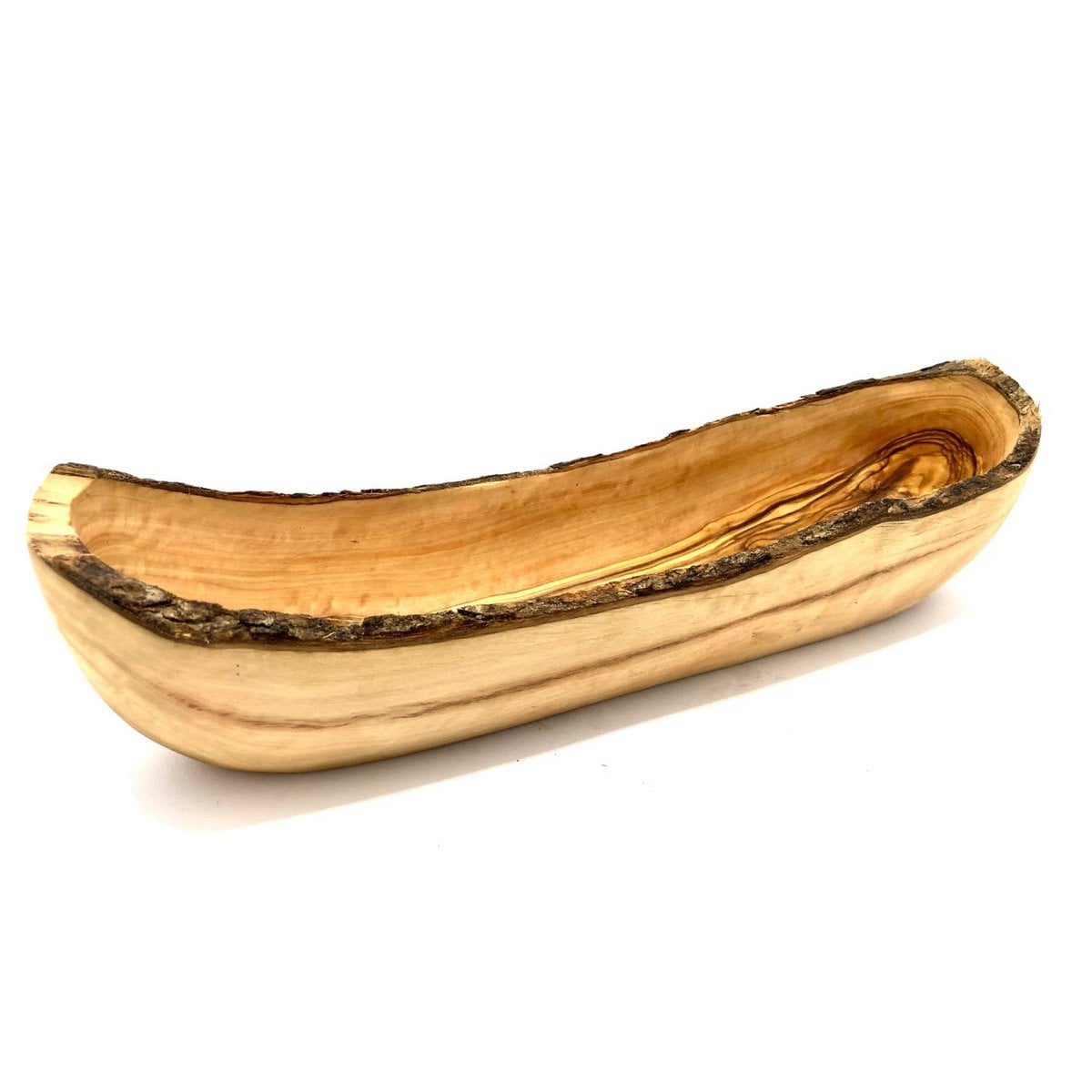 Bread bowl rustic made of olive wood 40 - 45 cm
